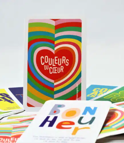 Cartes Jeu Couleurs du coeur Focus