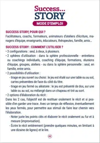 Jeu de cartes Success Story carte 2