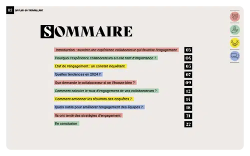 Sommaire Siffler en travaillant : le graal de l’engagement collaborateurs